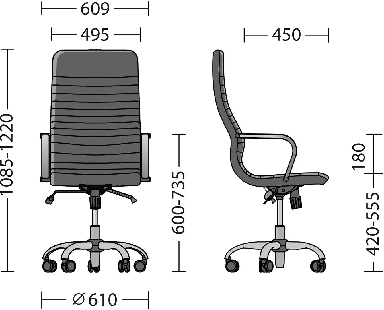 Кресло Nowy Styl Liberty ECO-30 (Black)