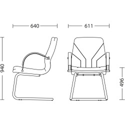 Fotoliu Nowy Styl Manager CF LB Eco-30 (Black/Chrome) Thumb