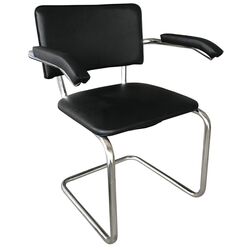 Стул Nowy Styl Sylwia Arm (Black/Chrome)
