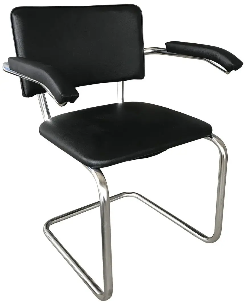 Стул Nowy Styl Sylwia Arm (Black/Chrome)