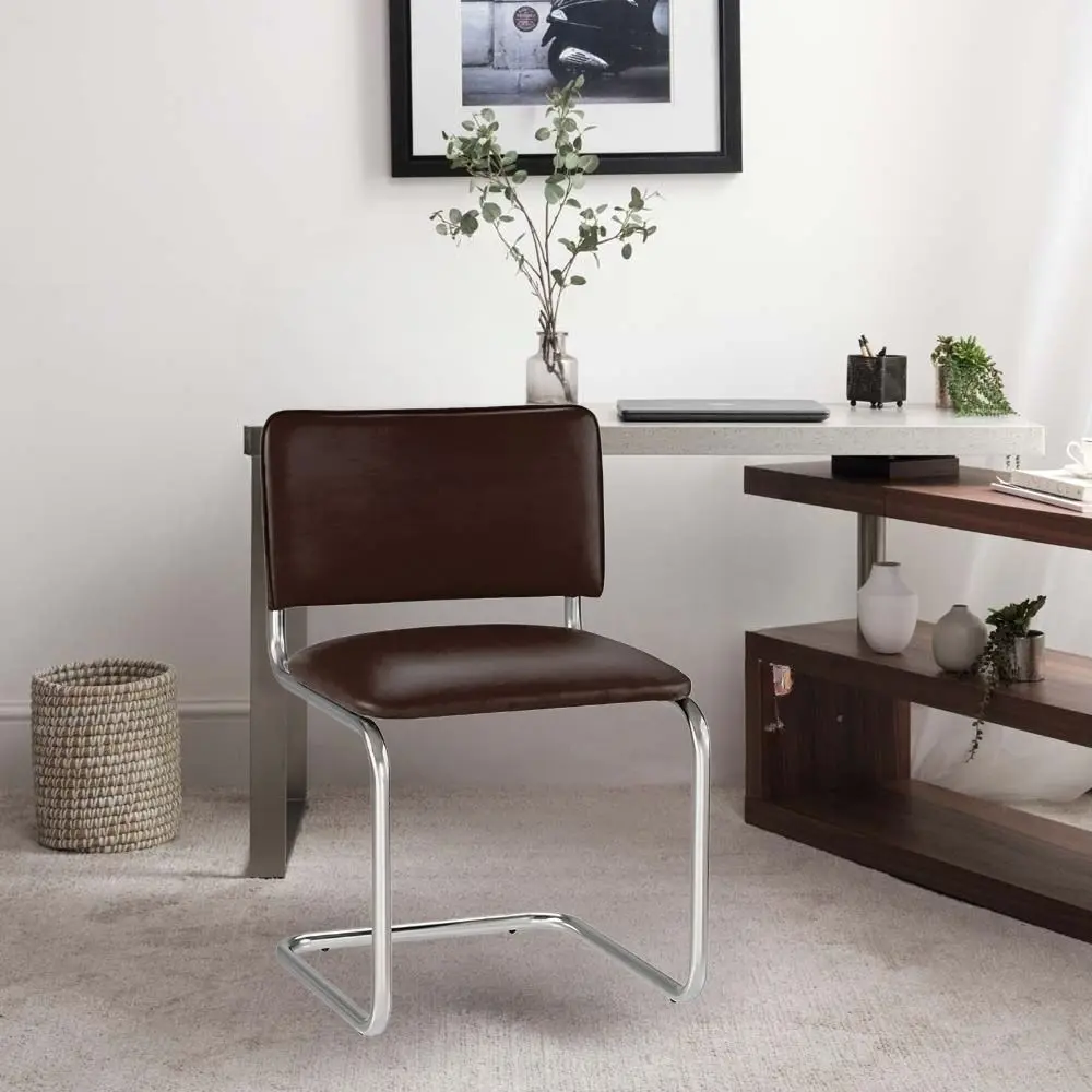 Стул Nowy Styl Sylwia V-3 (Chrome/Brown)