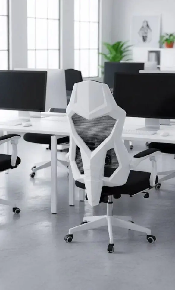 Игровое кресло Prestige Chairs OFF 424 (Black/White) - 5