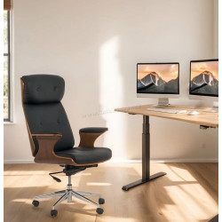 Fotoliu Prestige Chairs OFF 1608 (Black/Brown)