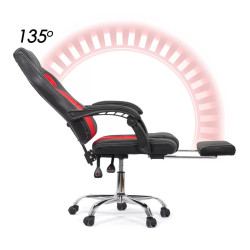 Игровое кресло Prestige Chairs OFF 3091 (Black/Red) Thumb