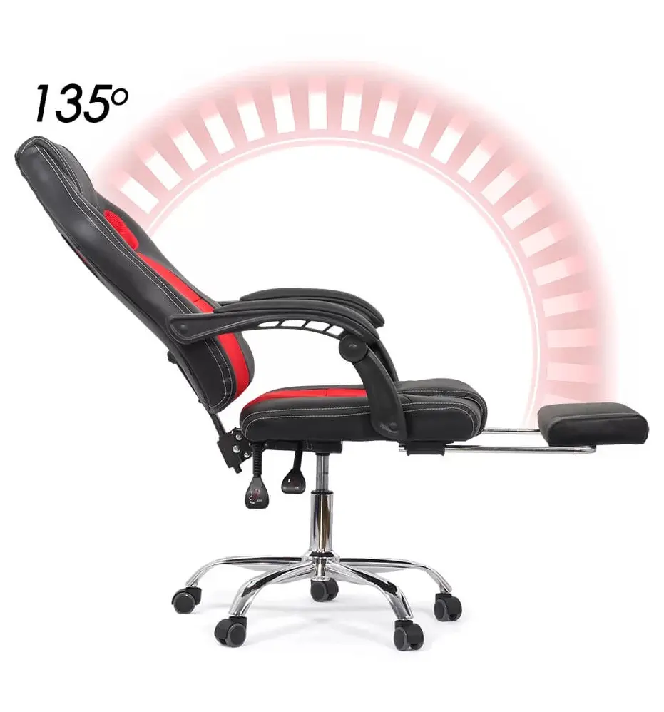 Игровое кресло Prestige Chairs OFF 3091 (Black/Red) - 5