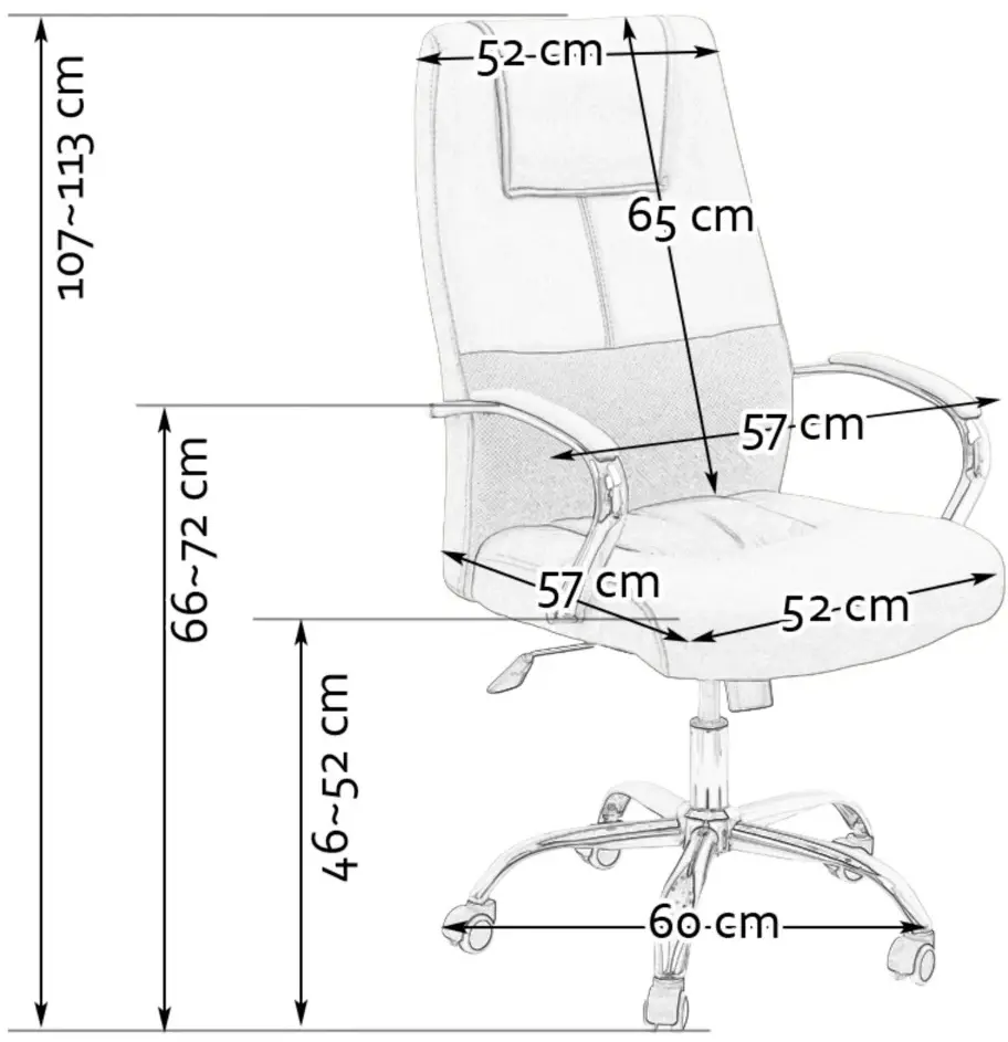 Кресло Prestige Chairs OFF 324 (Black) - 5