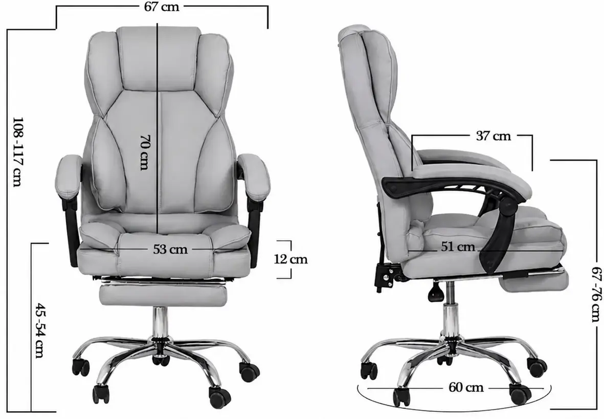Fotoliu Prestige Chairs OFF 415 (Beige/Black) - 8
