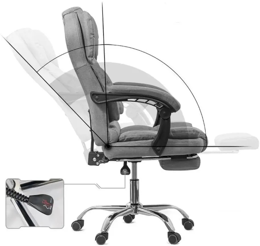 Кресло Prestige Chairs OFF 415F (Grey/Black) - 9