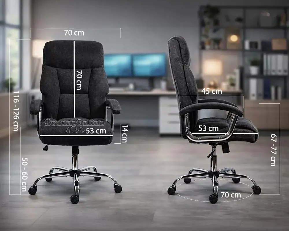 Кресло Prestige Chairs OFF 709 (Black) - 6