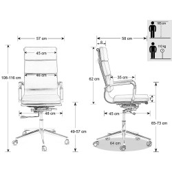 Кресло Prestige Chairs OFF 808 (Black) Thumb