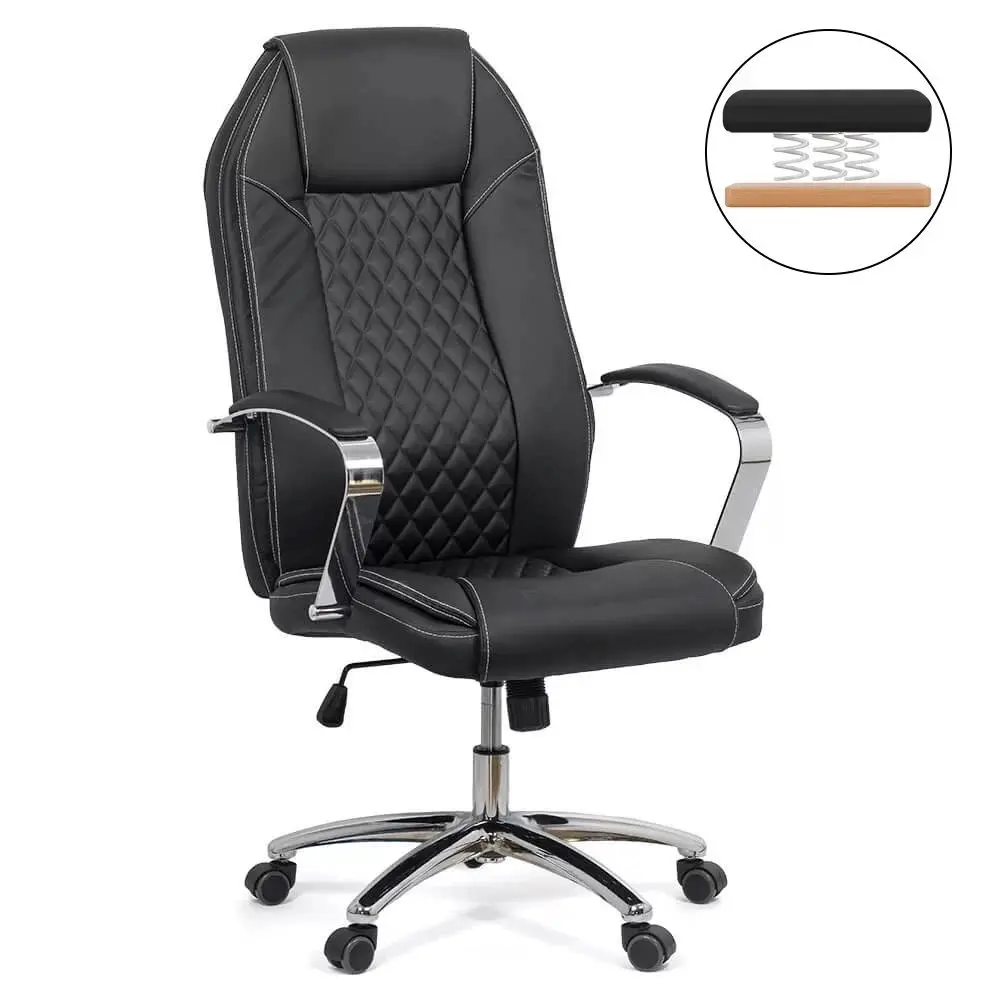 Fotoliu de birou Prestige Chairs OFF 313 (Black) - 5
