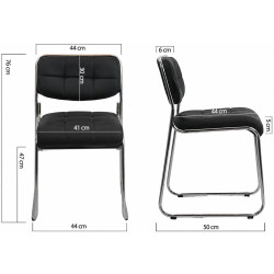 Scaun Prestige Chairs HRC 608 (Black) Thumb