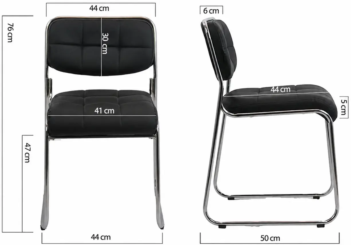 Scaun Prestige Chairs HRC 608 (Black) - 3