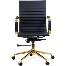 Scaun Prestige Chairs OFF 802A (Black/Gold) Thumb