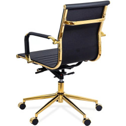 Scaun Prestige Chairs OFF 802A (Black/Gold) Thumb