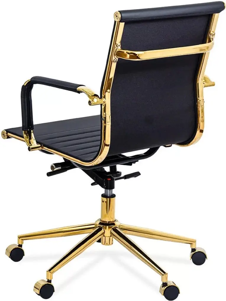 Scaun Prestige Chairs OFF 802A (Black/Gold) - 7