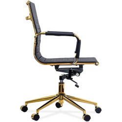 Scaun Prestige Chairs OFF 802A (Black/Gold) Thumb