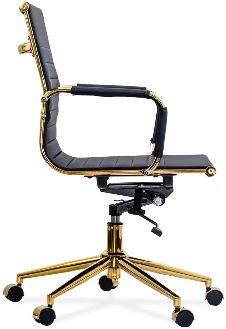 Scaun Prestige Chairs OFF 802A (Black/Gold) - 8