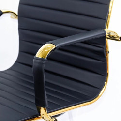 Scaun Prestige Chairs OFF 802A (Black/Gold) Thumb