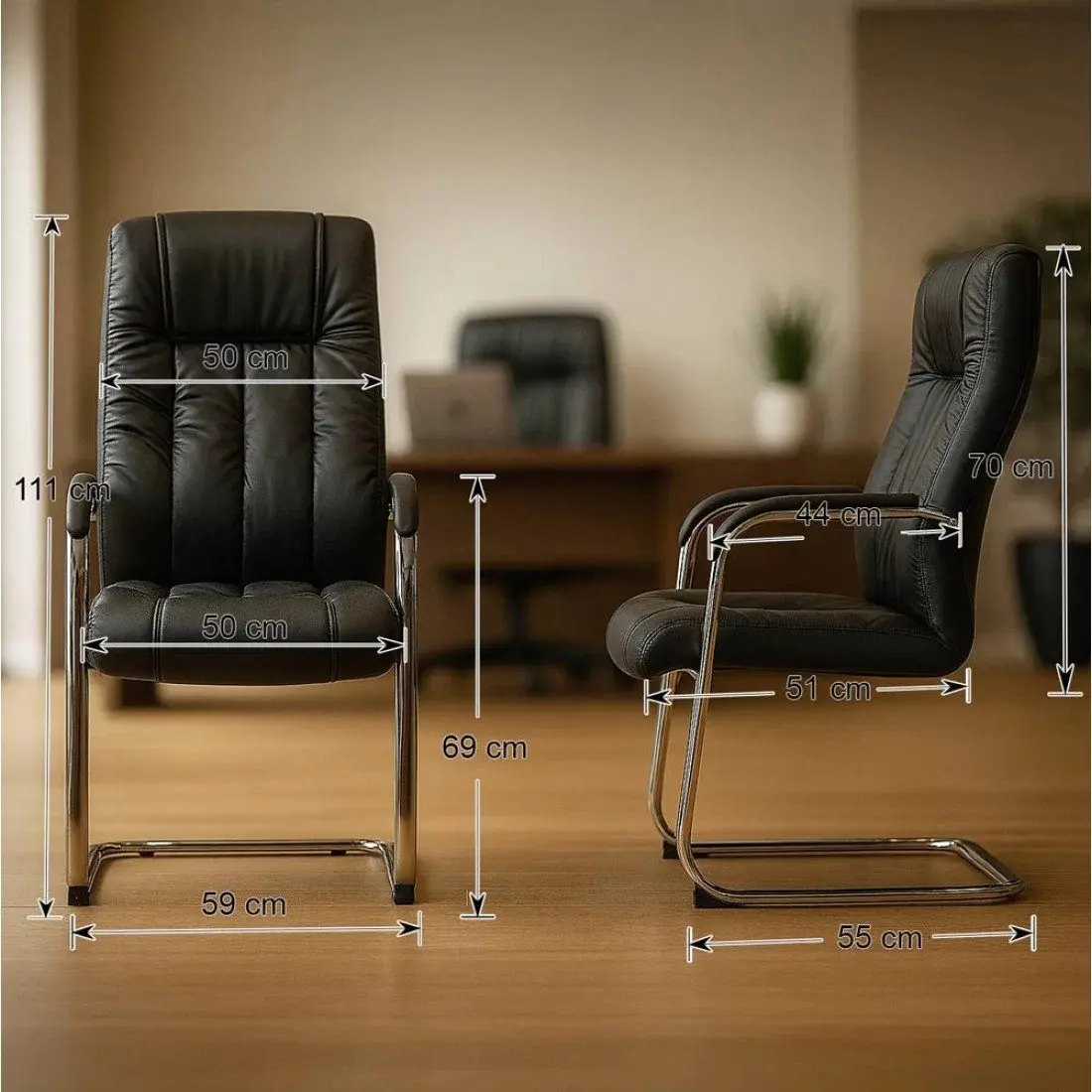 Scaun Prestige Chairs OFF 8115 (Black) - 4