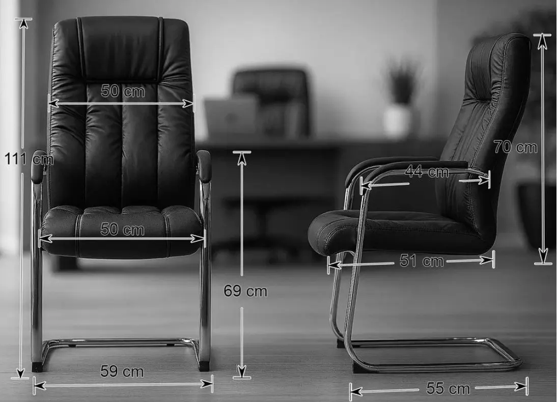 Scaun Prestige Chairs OFF 8115 (Grey) - 5