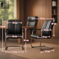 Scaun Prestige Chairs OFF 8117 (Black) Thumb