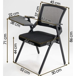 Scaun pliabil Prestige Chairs HRC 603 (Black) Thumb