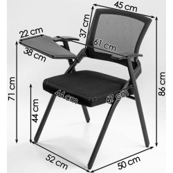 Scaun pliabil Prestige Chairs HRC 603 (Grey) Thumb