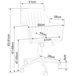 Fotoliu Signal Q-886 Velvet (Antique Rose/Black) Thumb