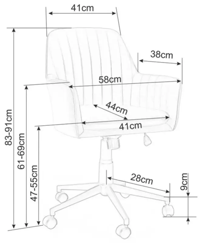 Fotoliu Signal Q-886 Velvet Bluevel 40 (Beige/Black)