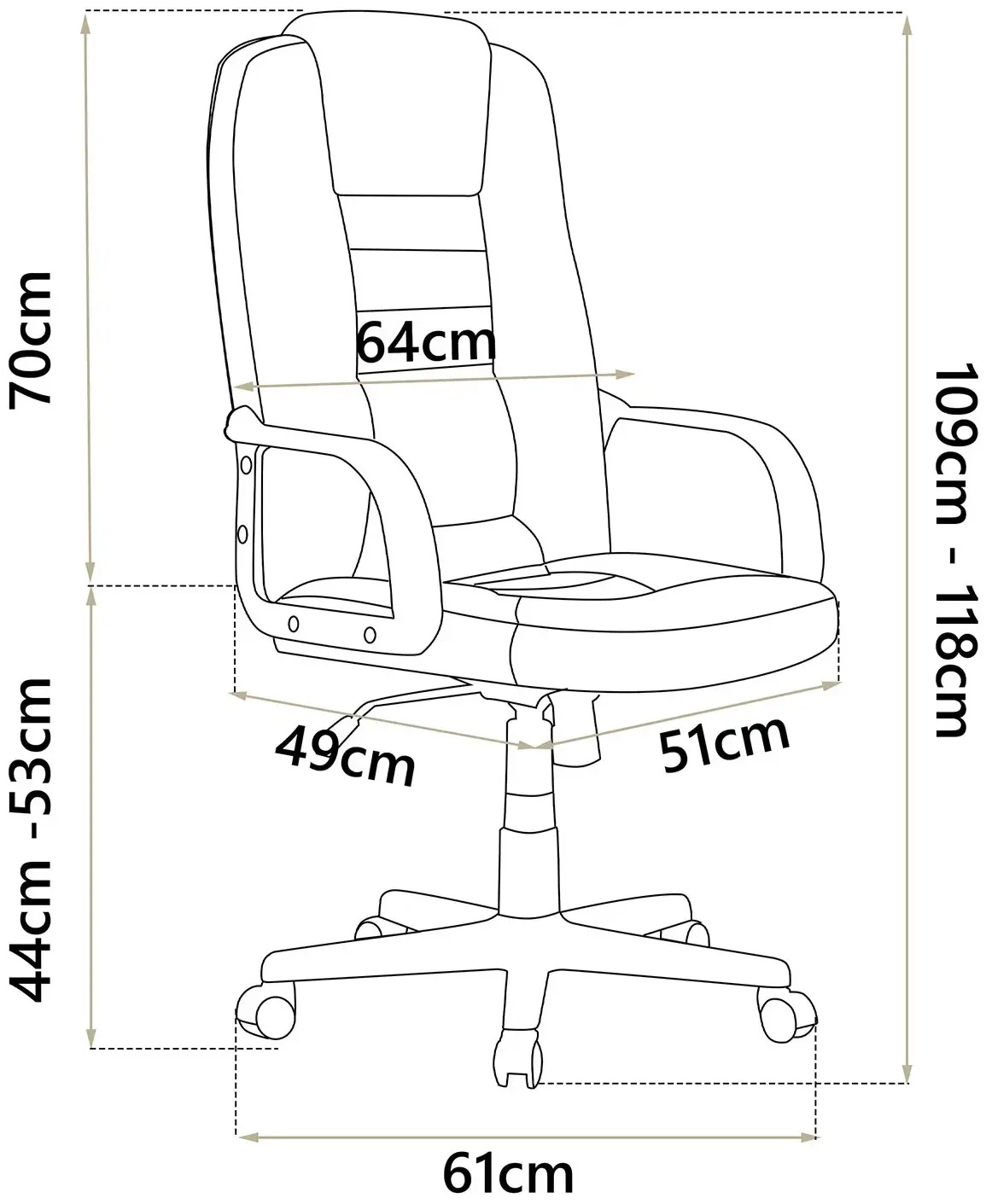 Кресло Sofotel 518B (Black/Brown) - 3