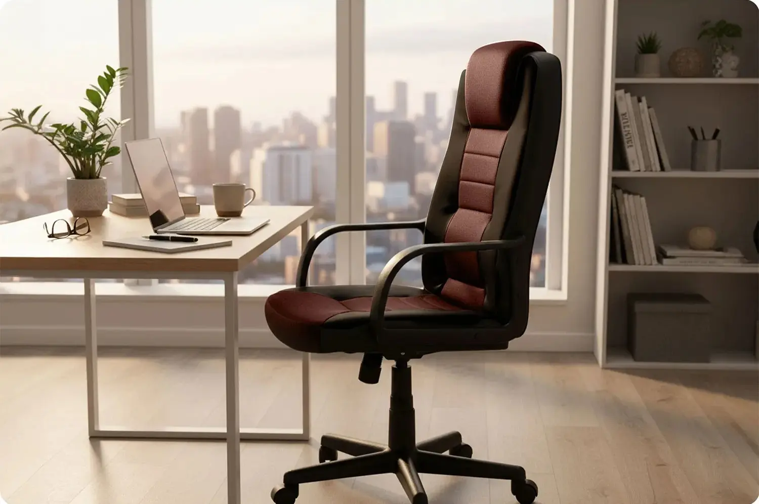 Кресло Sofotel 518B (Black/Brown) - 5