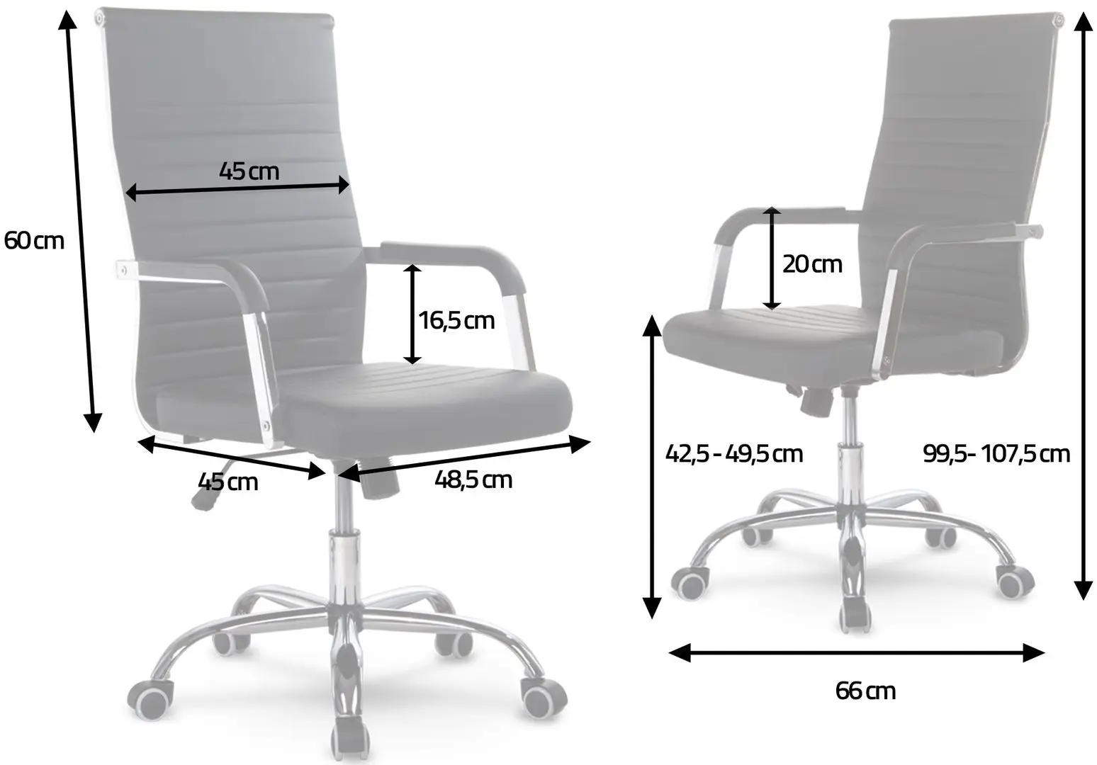 Fotoliu Sofotel Boston (Black/Silver)