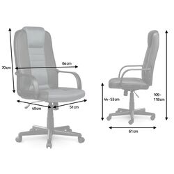 Кресло Sofotel Eago 518B (Black/Gray) Thumb