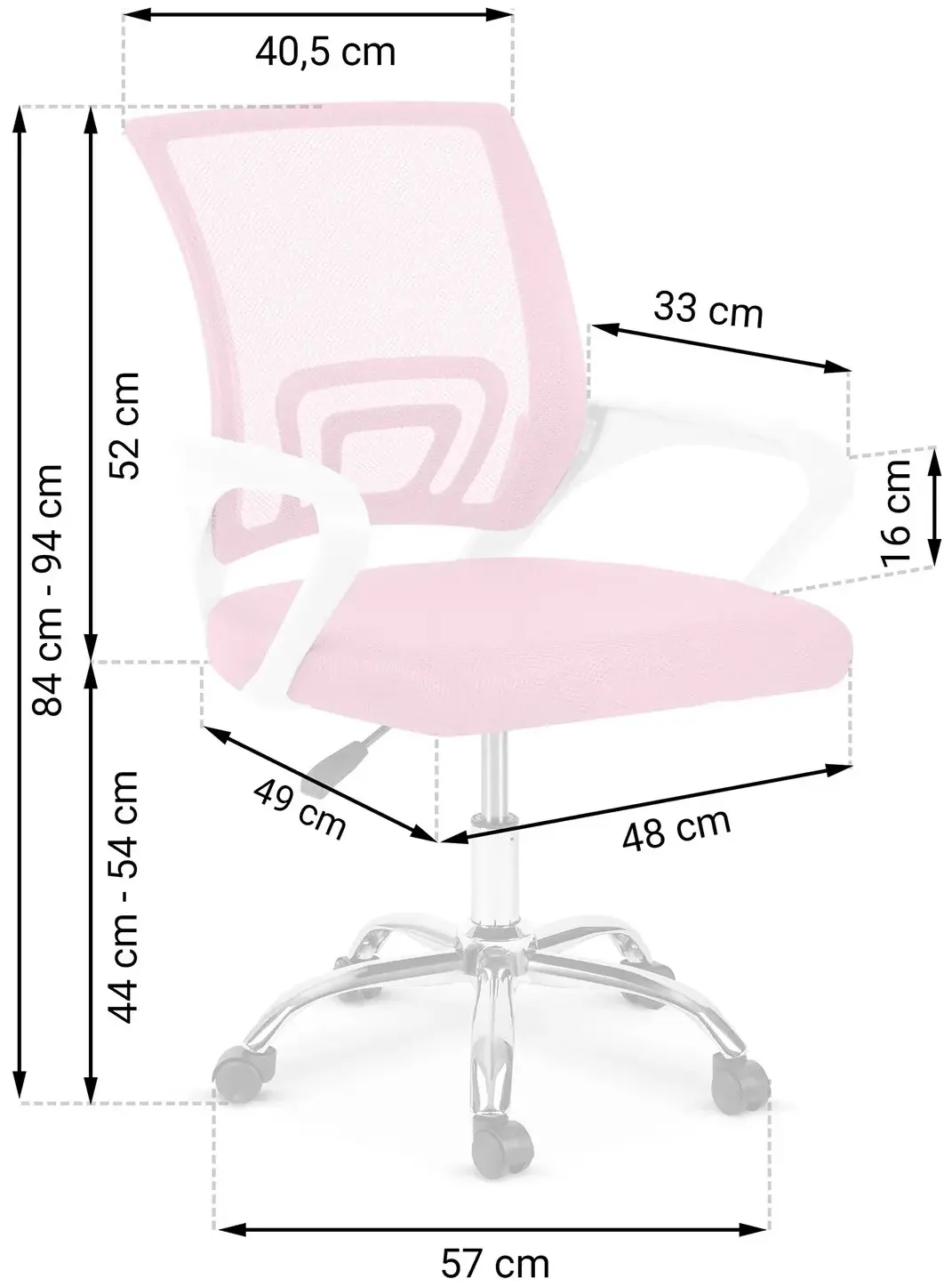 Кресло Sofotel Emeri 242001 (White/Pink) - 3