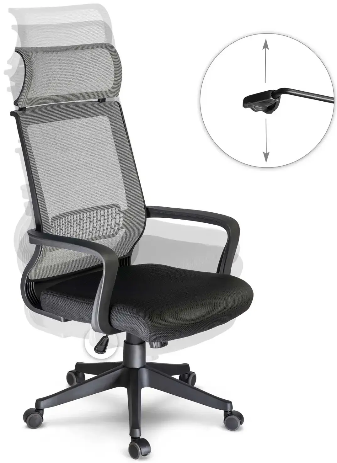 Fotoliu Sofotel Nosberg 2411 (Grey/Black) - 12