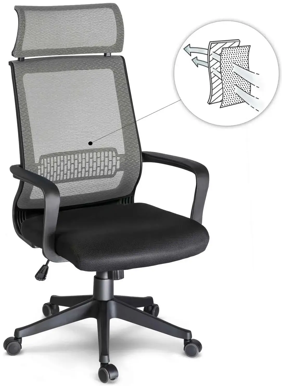 Fotoliu Sofotel Nosberg 2411 (Grey/Black) - 9