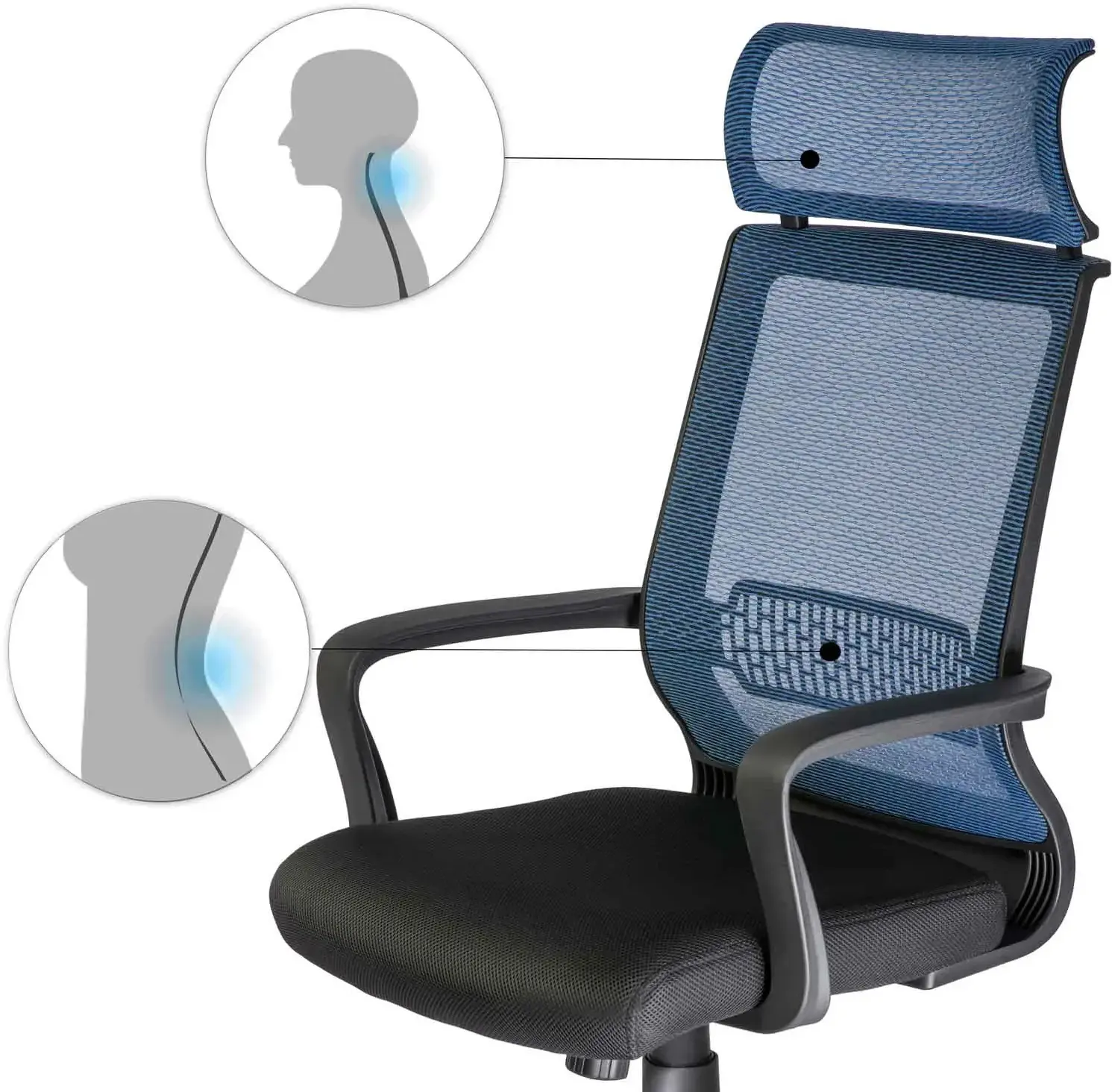 Fotoliu Sofotel Nosberg 2412 (Blue/Black) - 12