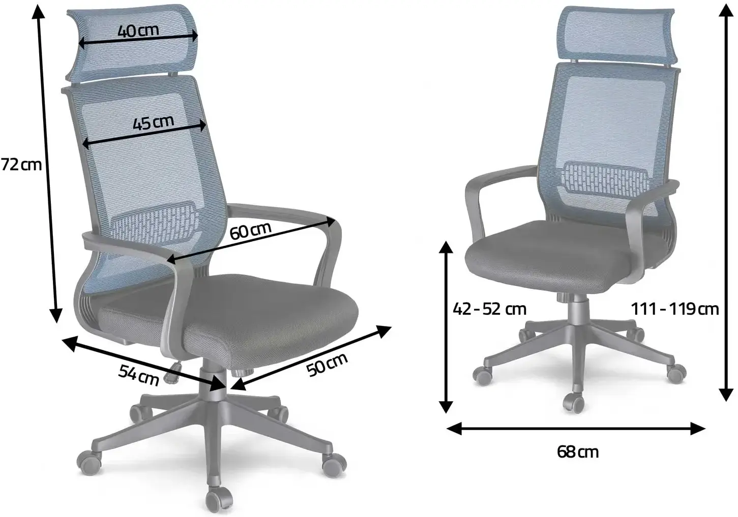 Fotoliu Sofotel Nosberg 2412 (Blue/Black) - 3