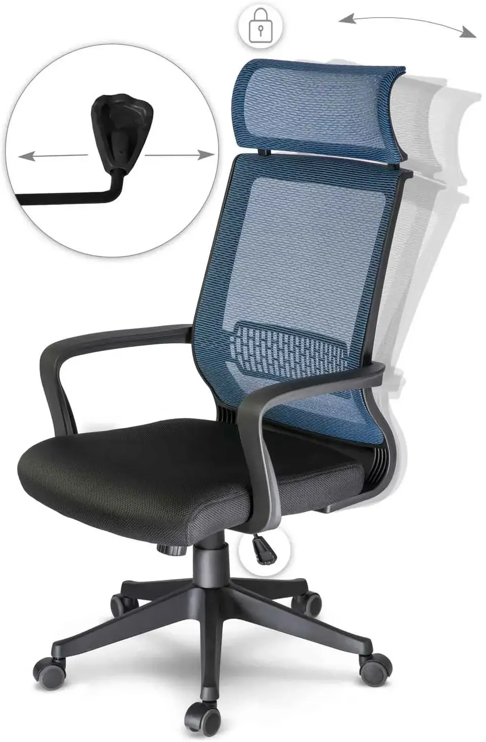 Fotoliu Sofotel Nosberg 2412 (Blue/Black) - 9