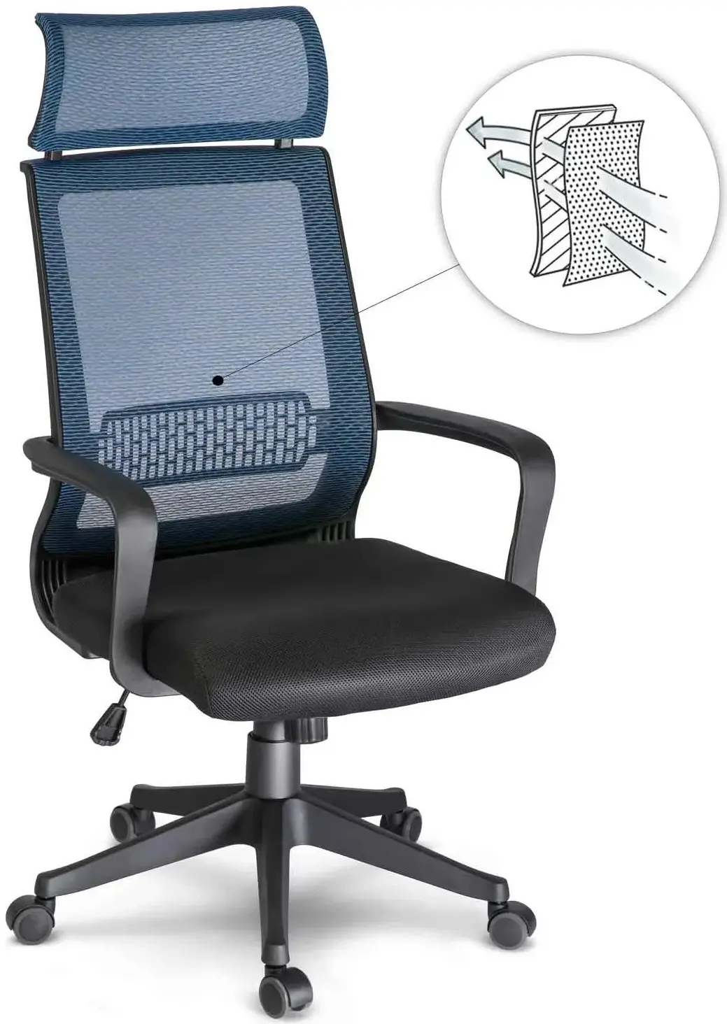 Fotoliu Sofotel Nosberg 2412 (Blue/Black) - 10