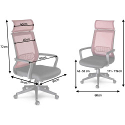 Fotoliu Sofotel Nosberg 2413 (Red/Black) Thumb