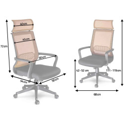 Fotoliu Sofotel Nosberg 2414 (Brown/Black) Thumb