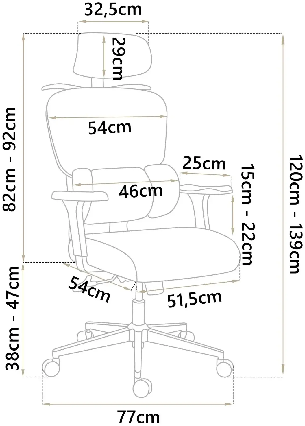 Fotoliu Sofotel Talin 2490 (Black) - 3