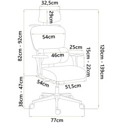 Кресло Sofotel Talin 2491 (Grey/Black) Thumb