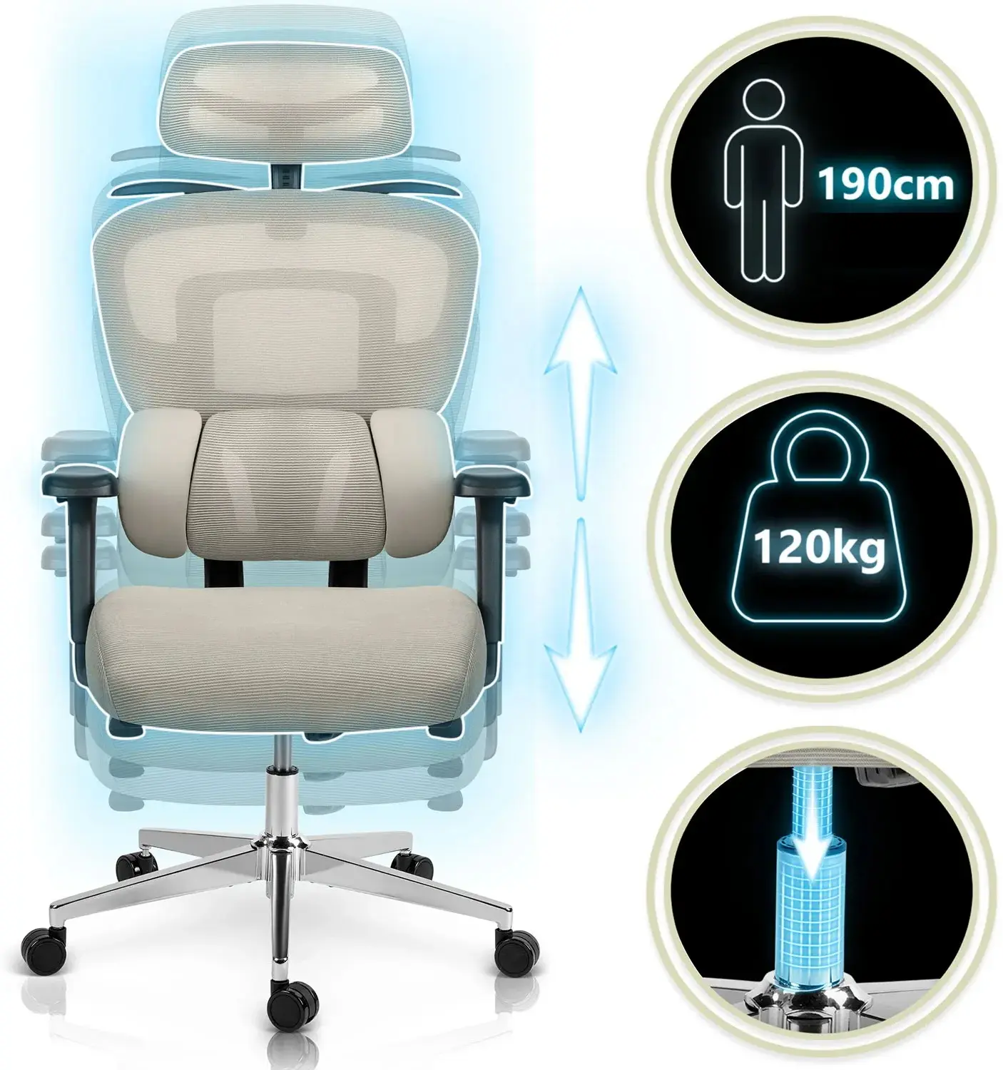 Кресло Sofotel Talin 2491 (Grey/Black) - 7