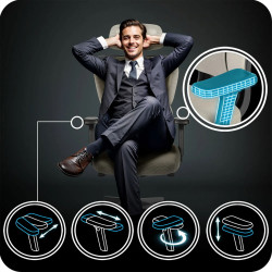 Кресло Sofotel Talin 2491 (Grey/Black) Thumb