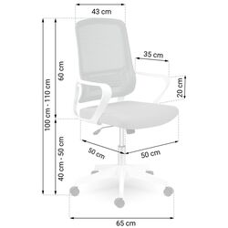 Кресло Sofotel Wizo (White/Grey) Thumb