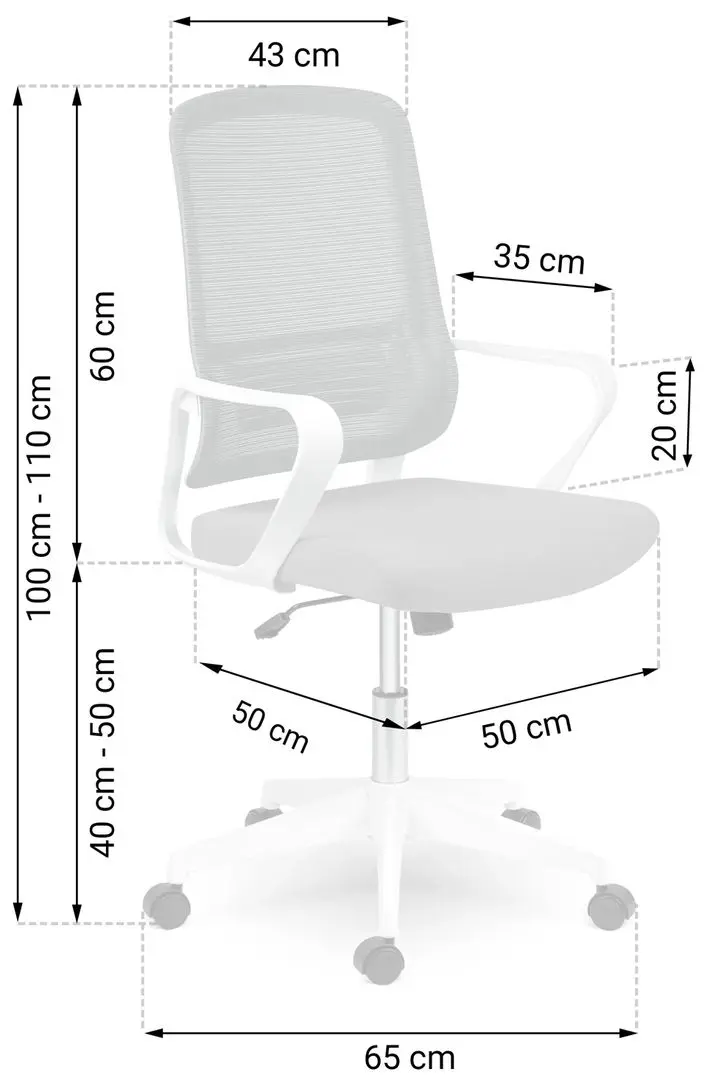 Кресло Sofotel Wizo (White/Grey)