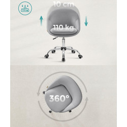 Кресло Songmics OBG020G01V1 (Grey) Thumb